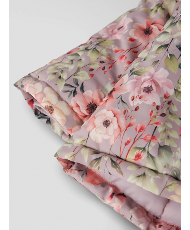 Name it jakke med blomster i lyserød til piger billede 3