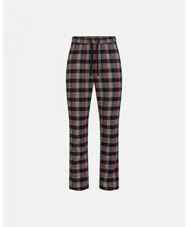 JBS pyjamasbukser i flannel i røde og sorte tern til herre