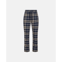 JBS pyjamasbukser i flannel i navy og beige tern til herre