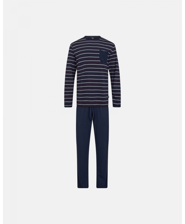 JBS bambus jersey pyjamas i navy til herre
