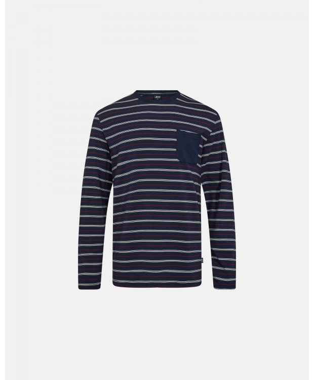 JBS bambus jersey pyjamas i navy til herre billede 3