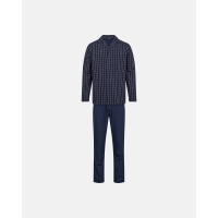 JBS pyjamas woven med vævet bomuld i navy til herre.