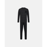 JBS pyjamas i jersey i sort med striber til herre