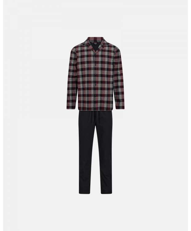 JBS Pyjamas Flannel med rød og store tern til herre