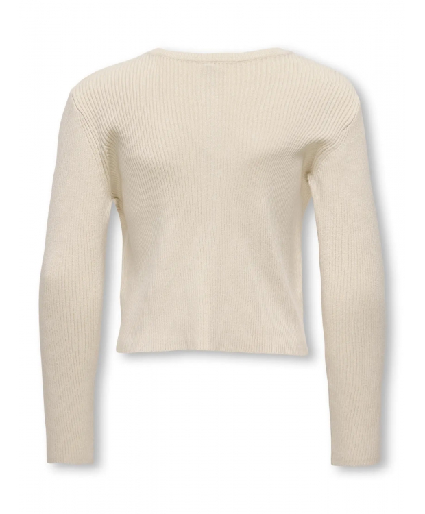 KIDS ONLY Strikket cardigan i lys beige til piger