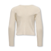 KIDS ONLY Strikket cardigan i lys beige til piger