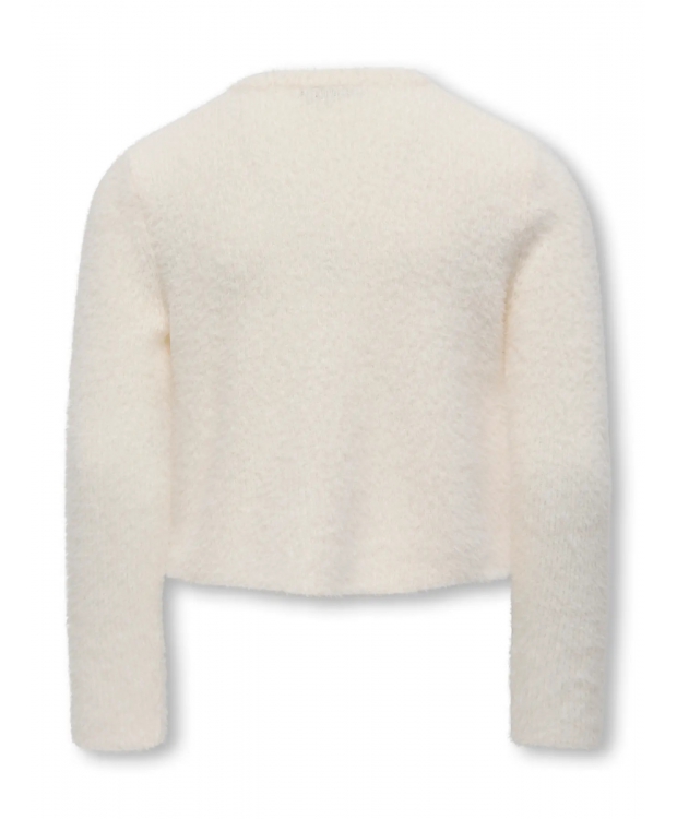 KIDS ONLY blød strikket cardigan i cremet hvid til piger billede 3