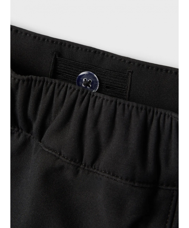 Name it slim Softshell bukser i sort til piger billede 4