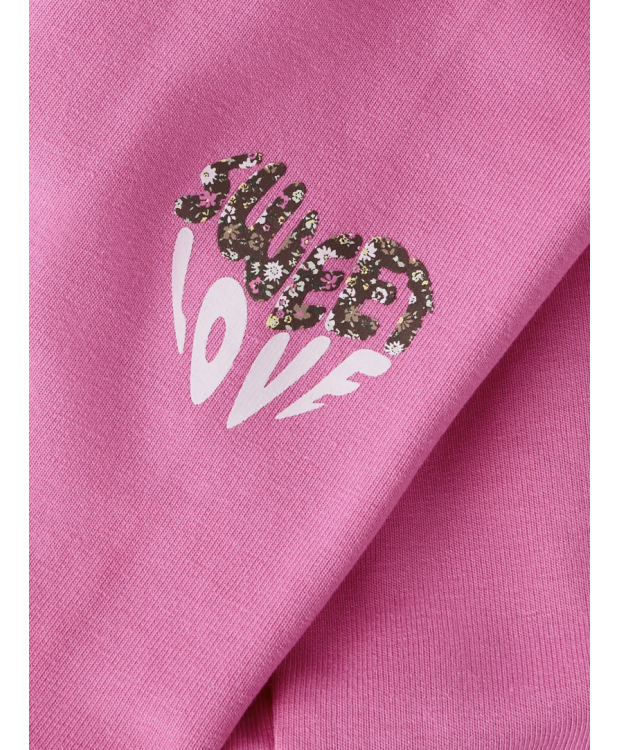 Name it sweat leggings i lyserød til piger