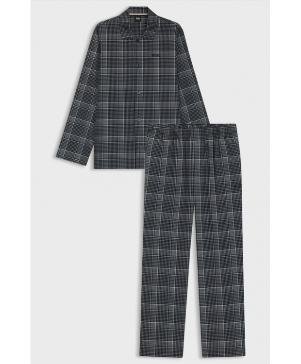 BOSS Pyjamas i gaveæske med tern til herre