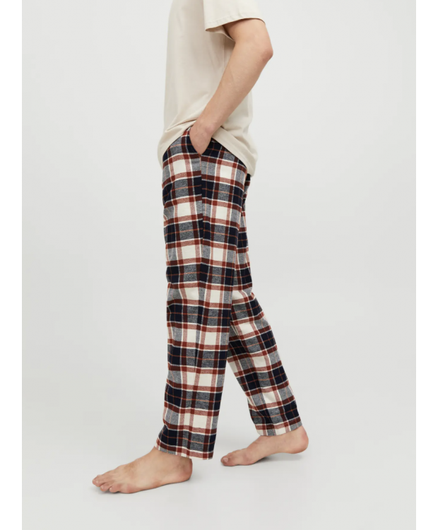Jack & Jones "Rimon" pyjamasbukser i rød til herre billede 6