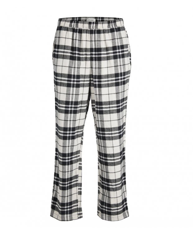 Jack & Jones "Rimon" pyjamasbukser i hvid til herre