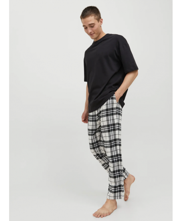 Jack & Jones "Rimon" pyjamasbukser i hvid til herre billede 8