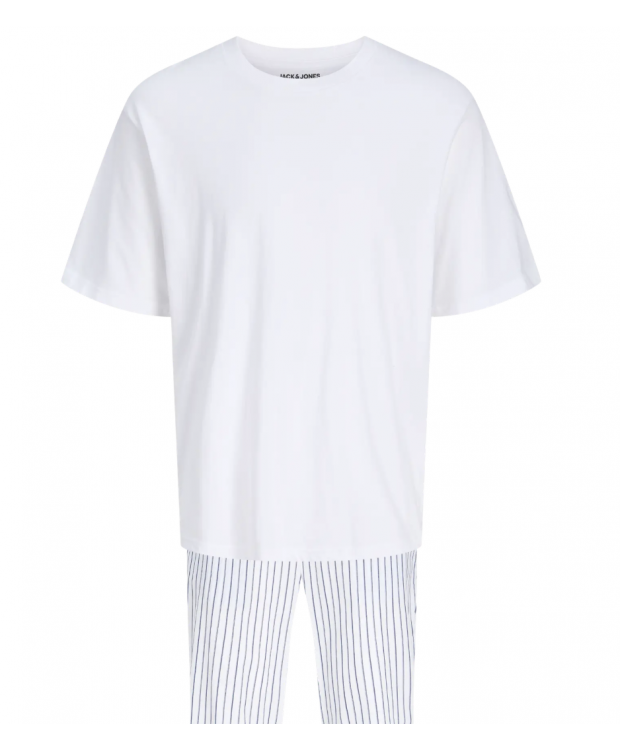 Jack and Jones "Florence" sæt med t-shirt og bukser i hvid til herre billede 3