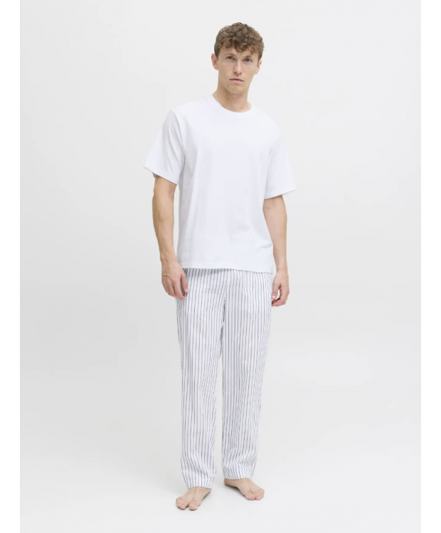 Jack and Jones "Florence" sæt med t-shirt og bukser i hvid til herre