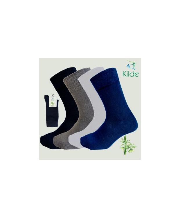 Kilde® Comfort & Diabetes, bambus ankelstrømper i hvid . Unisex billede 3