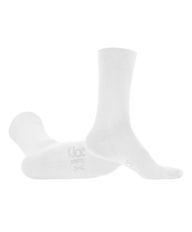 Kilde® Comfort & Diabetes, bambus ankelstrømper i hvid . Unisex