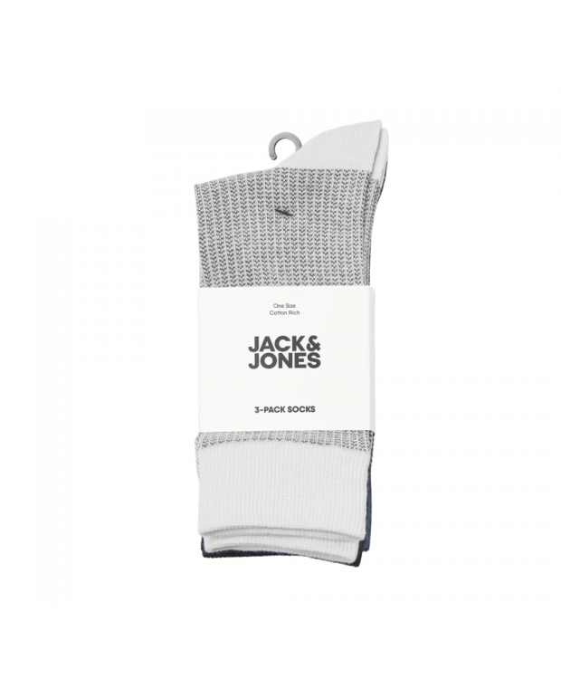 JACK & JONES Bird eye-struktur 3-pak herrestrømper