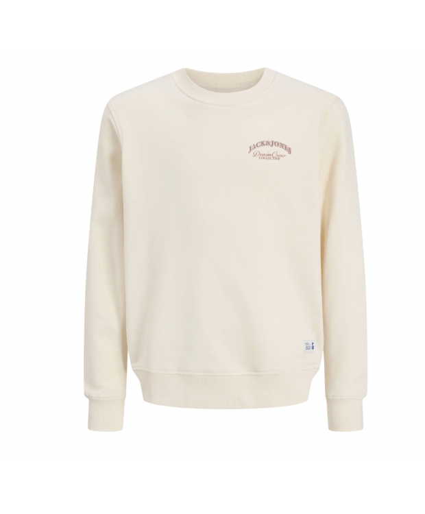 Jack & Jones MINI Sweatshirt i hvid til drenge