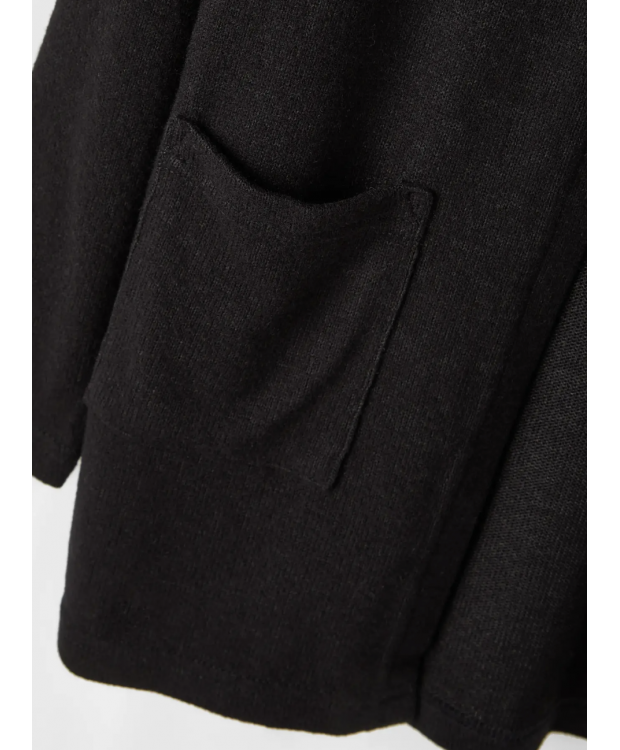 Name it strik cardigan i sort til piger billede 3