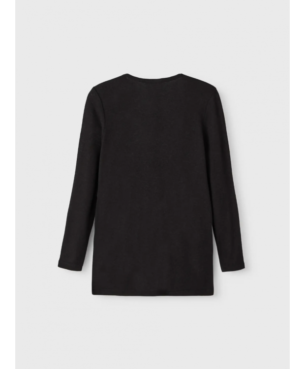 Name it strik cardigan i sort til piger