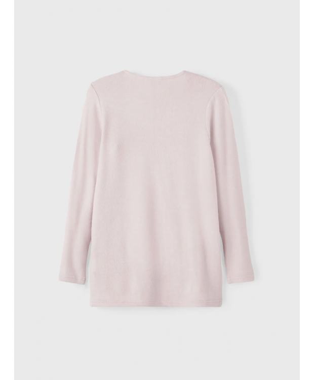 Name it strik cardigan i lyserød til piger