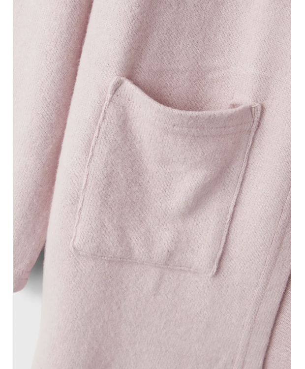 Name it strik cardigan i lyserød til piger billede 3