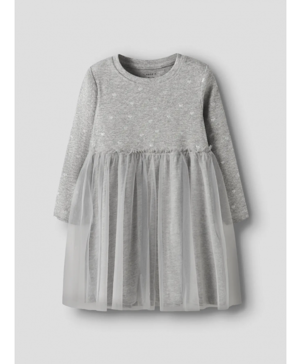 Name it Kjole i grey melange til piger