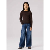 Name it langærmet slim top i brun til piger