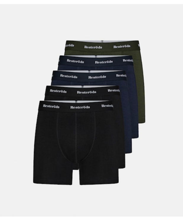 Resteröds  5-pak Kalle bambus trunks til herre