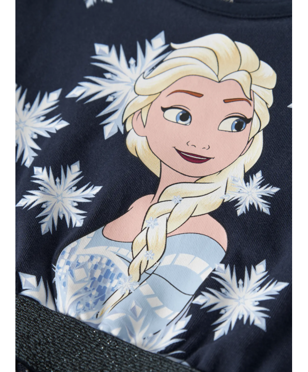 Name it "Frozen" Elsa kjole i navy blazer til piger billede 3