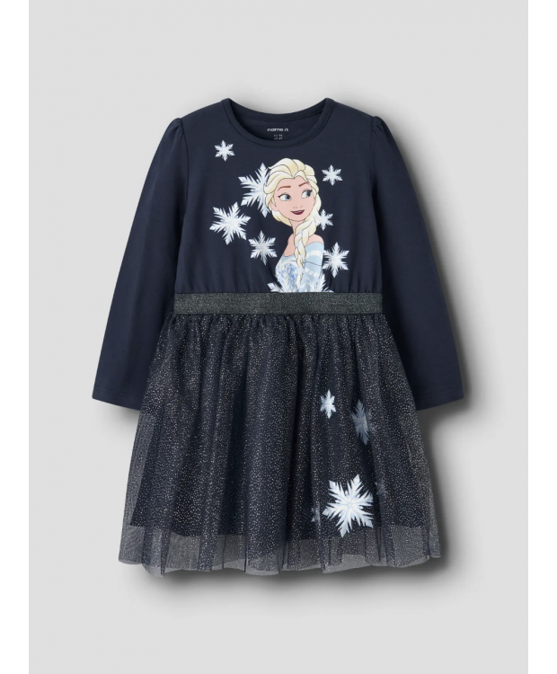 Name it "Frozen" Elsa kjole i navy blazer til piger