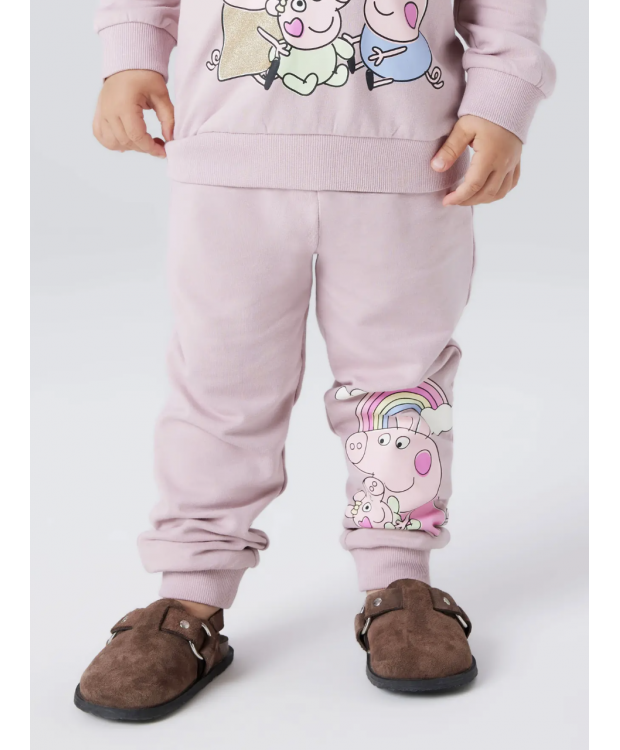 Name it "Gurli gris" sweatpants i lyserød til piger billede 3