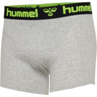 Hummel Mars 2pak underbukser i hvid & lysegrå til herre