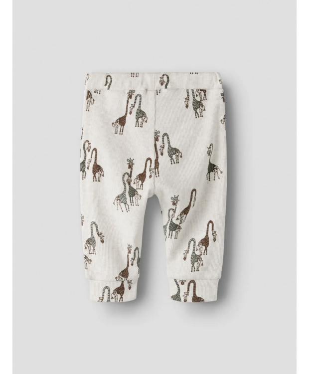 Name it ribbukser med giraf i beige til drenge billede 3