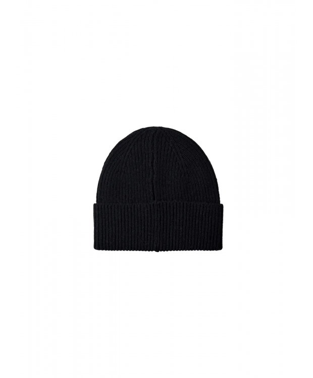 Selected Beanie med merino uld i sort til herre