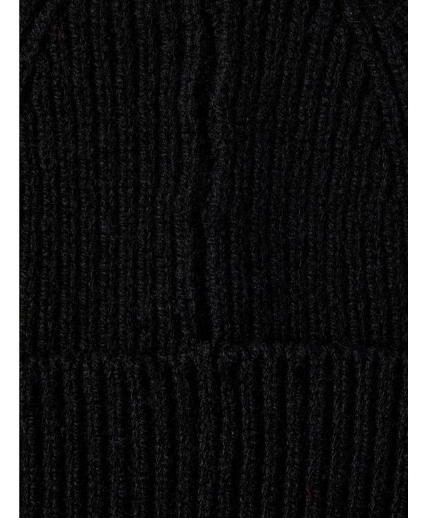 Selected Beanie med merino uld i sort til herre