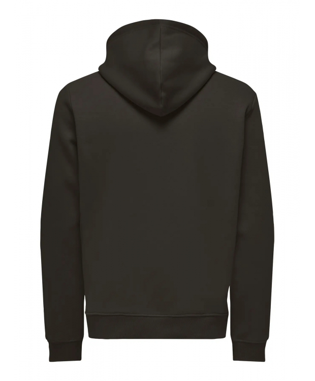 ONLY & SONS Hoodie i brun til herre billede 7