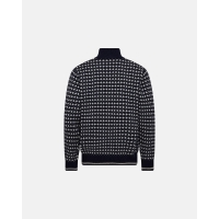 Dovre Knitted Zip Pullover i multifarvet til herre