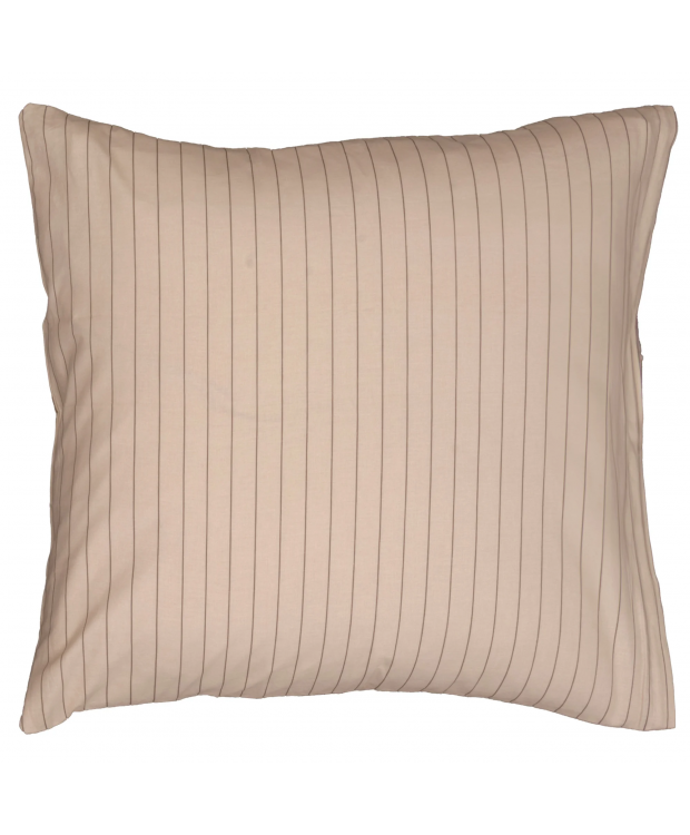 Pudebetræk 60x63 cm - 100% bomuld - Sand stribet hovedpudebetræk - Nordstrand Home