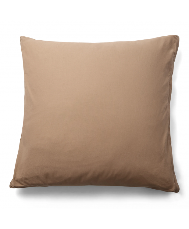Pudebetræk 60x63 cm - 100% Enzymvasket bomuld - Firm Brun - Nordstrand Home
