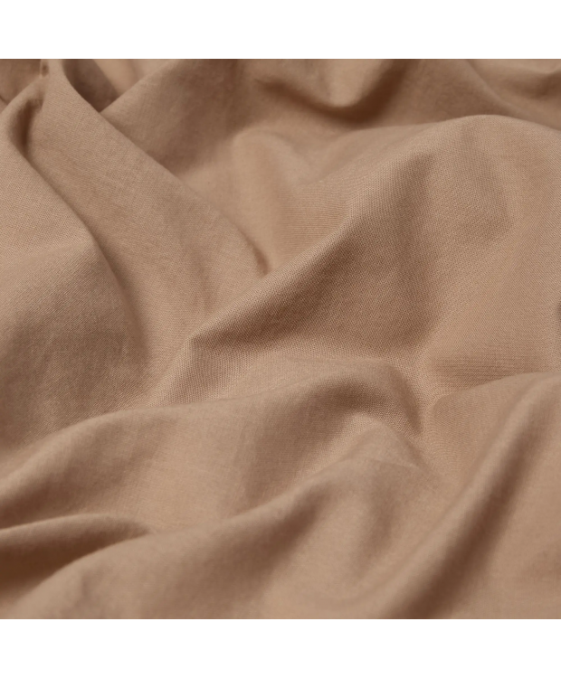 Pudebetræk 60x63 cm - 100% Enzymvasket bomuld - Firm Brun - Nordstrand Home