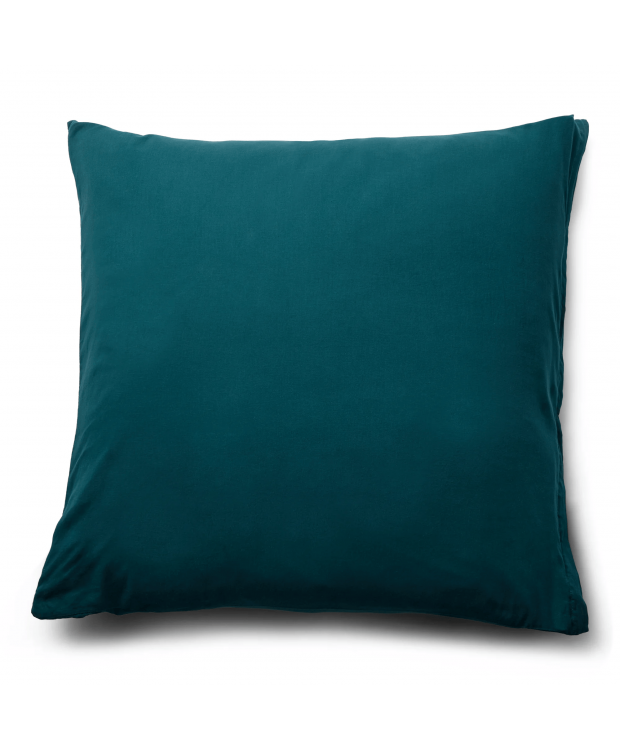 Pudebetræk 60x63 cm - 100% Enzymvasket bomuld - Firm petrol - Nordstrand Home