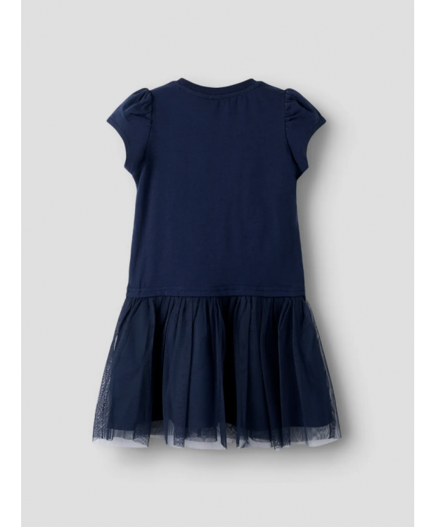 Name it "Frost" T-shirt kjole i navy til piger billede 3