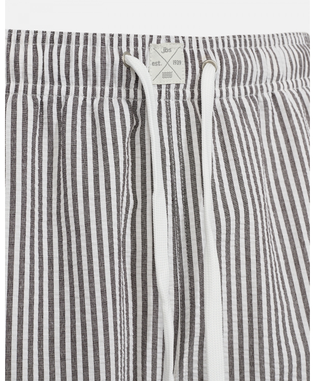 JBS klassiske badeshorts i hvid og brun/grå med striber til herre billede 4
