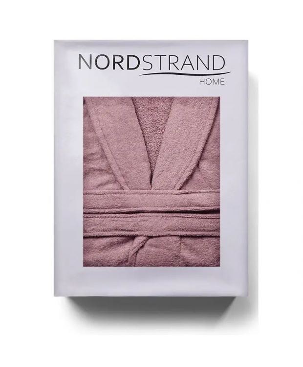 Morgenkåbe - 100% bomuld - Badekåbe - Fersken - Nordstrand Home billede 4
