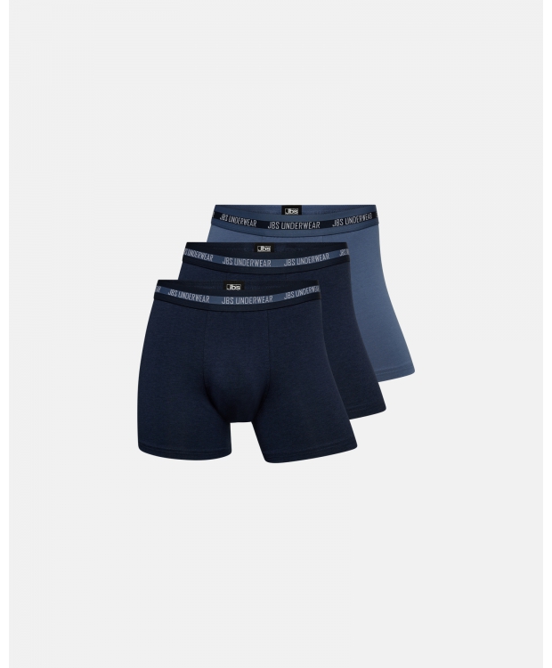 JBS 3-pak bambus underbukser/boxershorts blå multifarvet til herre. billede 5