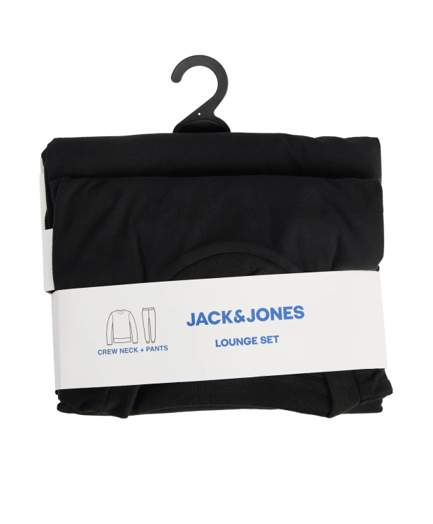 Jack and Jones Herresæt til lounge med Sweater og Sweatpant - sort billede 8
