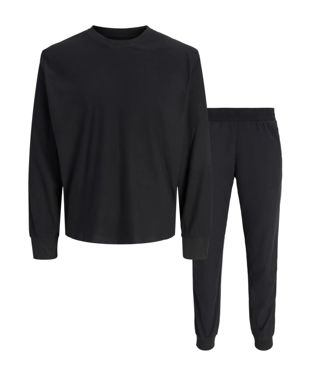 Jack and Jones Herresæt til lounge med Sweater og Sweatpant - sort billede 3