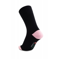 iZ Sock 6 par bambusstrømper i lyserød hæl og tå